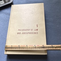 Encyclopaedia Britannica Philosophy of Law & Jurisprudence Vol 5 HC 1961