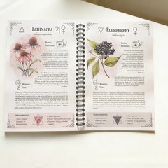 Natural Healing Handbook Herbal Remedies Spiral Notebook Plant Lovers Book