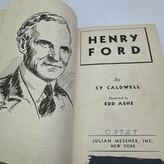 Henry Ford by Cy Caldwell Ex-Library 1961 HC Vintage Henry Ford Biography