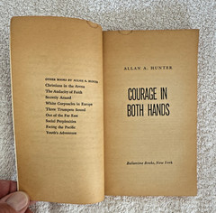 VTG COURAGE IN BOTH HANDS by Allan A. Hunter Ballantine Books 1962 Paperback PB