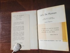 LET’S BE HUMAN 1947 BOOK GIFTED BY HENRY FORD II FORD MEMORABILIA COLLECTIBLE