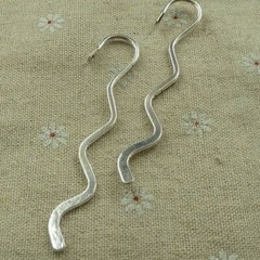 Free Ship 50 pcs tibetan silver bend bookmarks 84x15mm L-2745