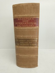 Antique 1928 Webster’s New International Dictionary G & C Merriam Company