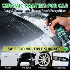 Ceramic Spray Coating 6.8oz – Hydrophobic Car Paint Sealant – Spray on & Wipe…