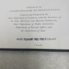 My Pennsylvania 1946 1st Edition HC Illustrated Penn Commonwealth History