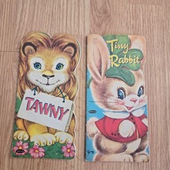 Vintage Whitman Children’s Books Bundle — Tawny the Lion (1949) & Tiny Rabbit (1