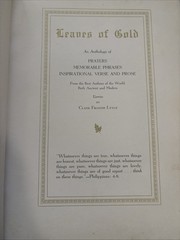 Leaves of Gold Hardcover Faux Leather Bound Book