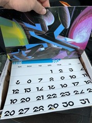 1989 SYD MEAD of BLADE RUNNER Artist CALENDAR Rare Astrofuturist OBLAGON
