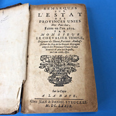 1679 – Remarques Sur L’Estat Des Provinces Unies Des Pais Bas – Leather Bound
