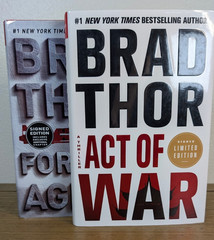 Brad Thor x2 Signed 1st Editions HC – Foreign Agent and Act of War