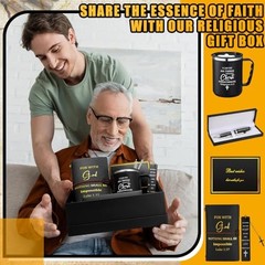 6 Pcs Christian Gifts for Men Pastors 17 oz Christian Coffee Mugs Black