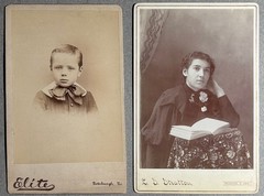 1860s-1910s Pittsburgh & Western PA photo album Aiken Noble families et al