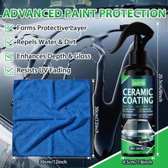 Ceramic Spray Coating 6.8oz – Hydrophobic Car Paint Sealant – Spray on & Wipe…