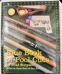 1996 BLUE BOOK OF POOL CUES BRAD SIMPSON 1ST EDITION BILLIARDS PRICE GUIDE OOP