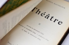 Antique Leather Bound Complete Théâtre (Theatre) by Maurice Maeterlinck 1908