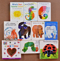 Lot 10 Eric Carle BOARD BOOKS Hungry Caterpillar Brown Bear Grouchy Ladybug C1