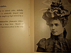 ANTIQUE 1898 PETITE MILLINERY HATS BOOK~MINIATURES FROM PARIS~J.W. LITTLE~AKRON