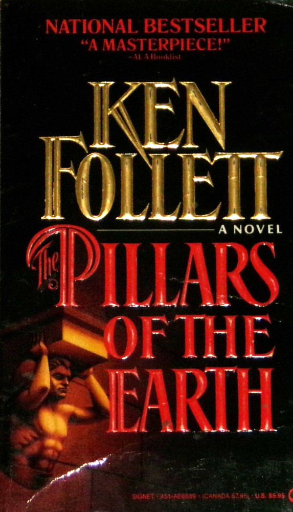 Pillars of the Earth : A Novel by Ken Follett (1990, Mass Market) 1st NF-