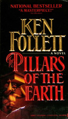 Pillars of the Earth : A Novel by Ken Follett (1990, Mass Market) 1st NF-