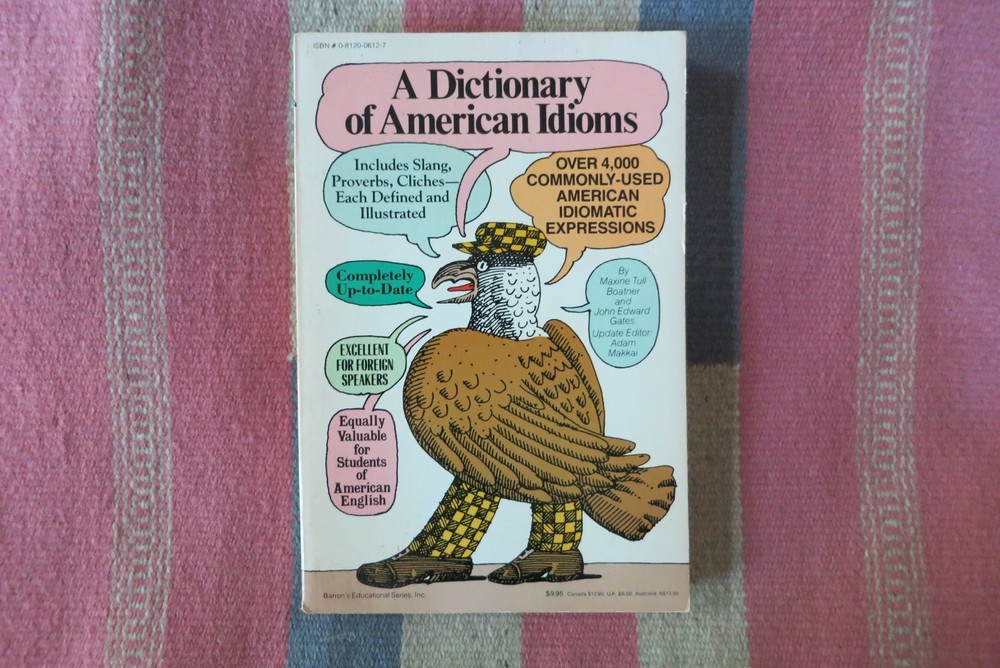 Vintage 1975 A Dictionary of American Idioms PB ~ Eagle With Plaid Cap And Pants