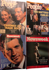Lot of 10 John F. Kennedy Jr. Magazines 1999 People, Newsweek, Shout Out JFK Jr.