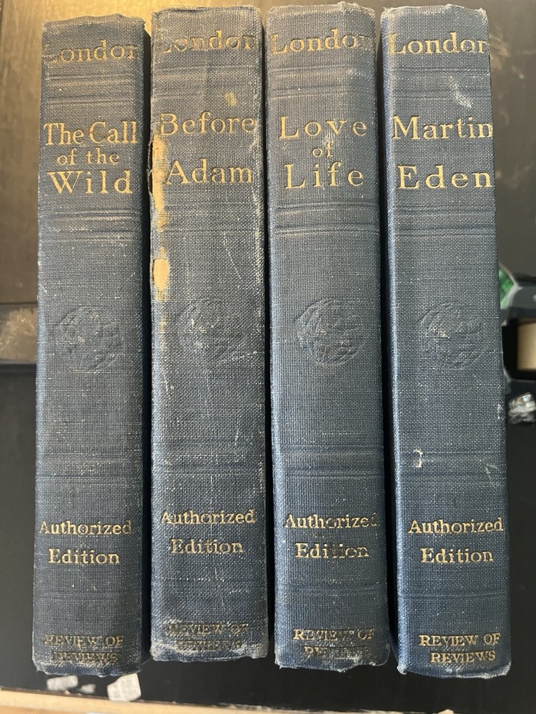 Jack London (lot of 4) 1916 Antique Hardcover Book Authorized Edition Review