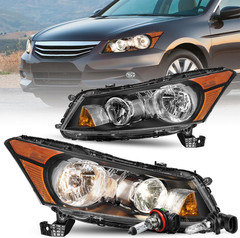 Headlight Assembly for 2008-2012 Honda Accord Sedan 4-Door Factory Style Halogen