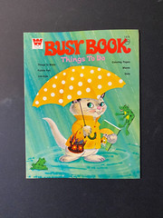 Vintage Whitman Coloring Book Unused 1971 Busy Book Things to Do 20 pages
