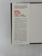 America Too Young to Die! by Major Alexander P. De Seversky First Edition 1961