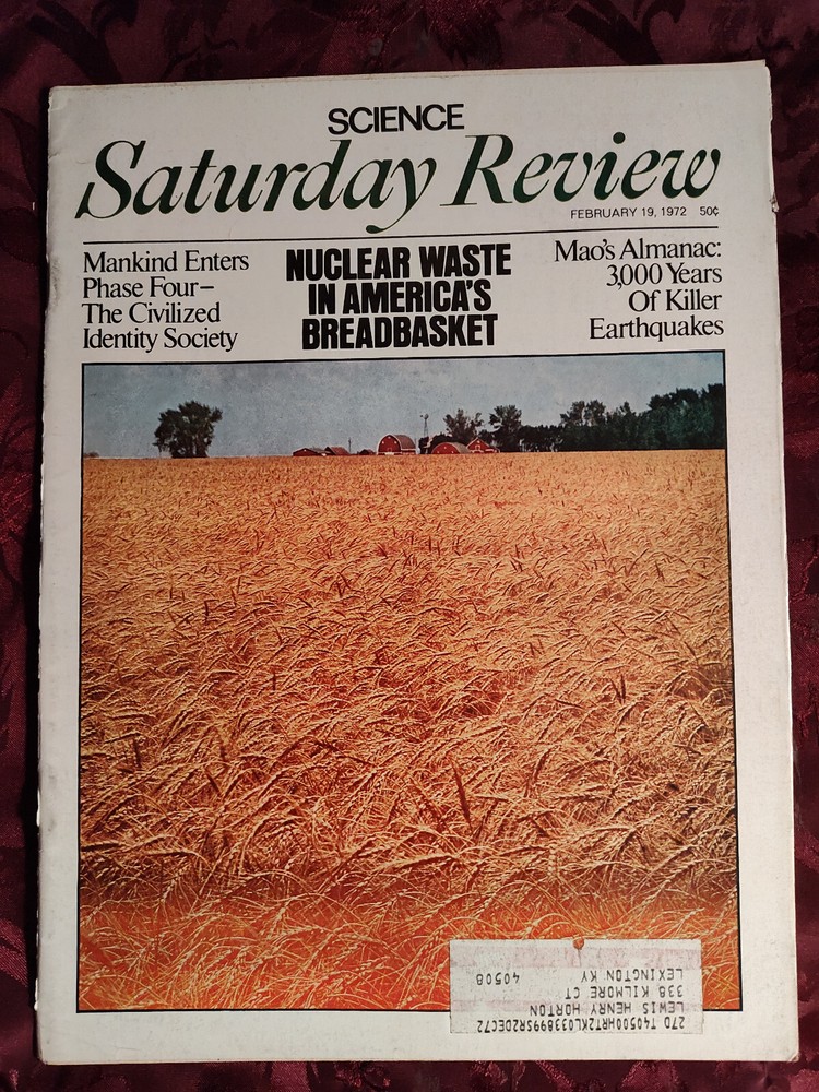 Saturday Review February 19 1972 WILLIAM GLASSER NICOLAS CHARNEY J. TUZO WILSON