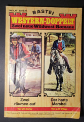 German Pulp Magazine Bastei Western Double Wildwest Novels 1971 Carter Wilken