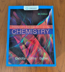 Principles of Modern Chemistry 8th Edition Oxtoby Gillis Butler Cengage
