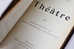 Antique Leather Bound Complete Théâtre (Theatre) by Maurice Maeterlinck 1908