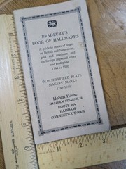 1980 Edition Bradbury’s Book of Hallmarks: Guide to Marks of Origin Makers Marks