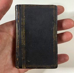 1758 MINIATURE BOOK Antique M TULLII CICERONIS CATO MAJOR Leather Binding CICERO
