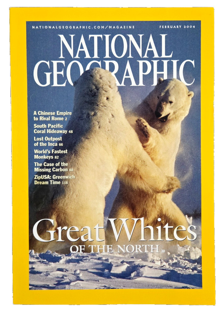POLAR BEARS, GREAT WHITE OF THE NORTH FEB 2004 NATIONAL GEOGRAPHIC MAGAZINE