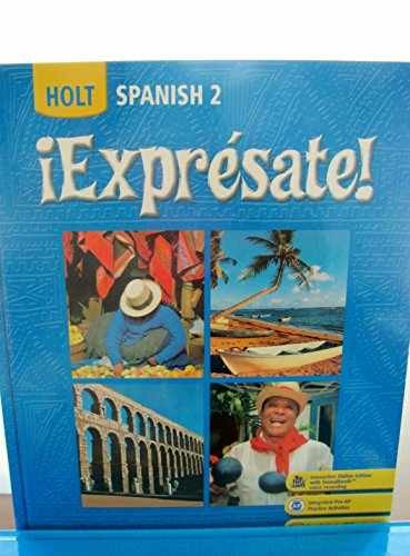 ¡Expresate!: Spanish 2 (Holt – Hardcover, by HOLT RINEHART AND – Acceptable