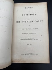 1856 US Supreme Court Decisions – B.R. Curtis – Vol XVI – Antique Law Book