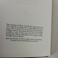 Franklin Library Vanity Fair Thackeray Limited Edition 1979 Fine Leather Bound