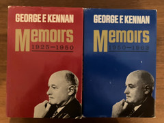 George F. Kennan Memoirs Complete Set Lot 1925-1950 1950-1963 1st Edition HB/DJ