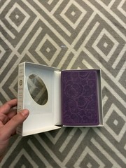 ESV Compact Bible English Standard Purple Paisley Portable TuTone Design
