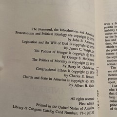 Congress and Conscience by John Anderson-HCDJ-1st Edition