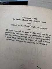 Rainbow’s End 1945 by Berta and Elmer Hader first edition 168 Pages Hardcover DJ