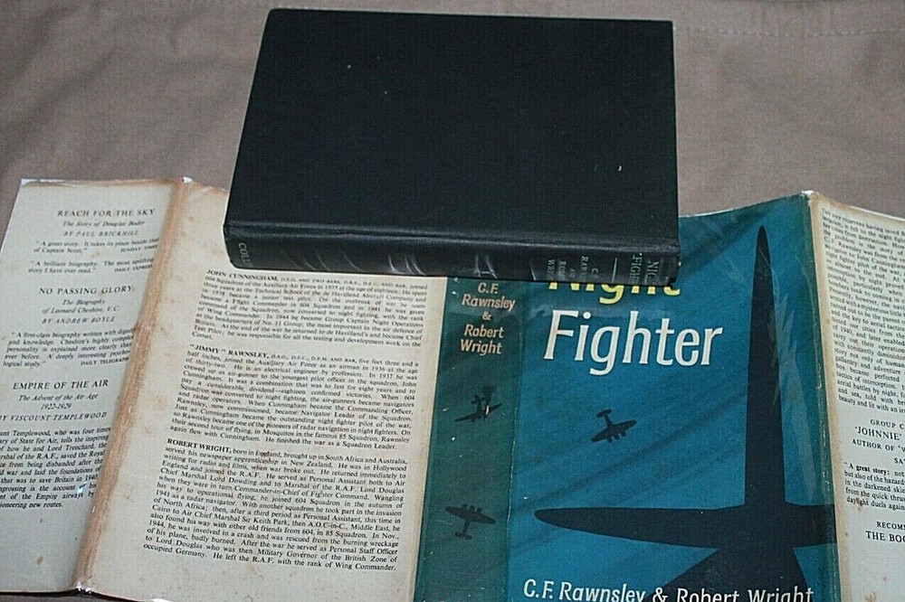 NIGHT FIGHTER SIGNED by ROBERT WRIGHT 1st Edition Collins HC/DJ C.F Rawnsley