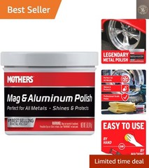 Mag & Aluminum Polish, 5 oz. — Brilliant Shine, Easy to Use, For All Uncoated…