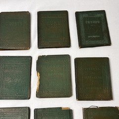 Lot of 28 Little Leather Library Books Green 1920’s Antique Vintage