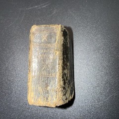1820 1st Edition Lansingburgh, NY Miniature Leather “Thumb Bible” Illustrations