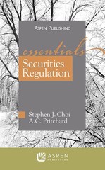 Securities Regulation: Essentials – paperback Choi, Stephen J.|Pritchard, A….