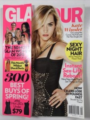 GLAMOUR magazine April 2011-Fashion makeup hair 50 Most Glam Women, Kate Winslet