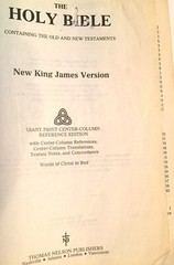 Holy Bible NKJV Giant Print Center Column Red Letter Edition Thomas Nelson 991BG